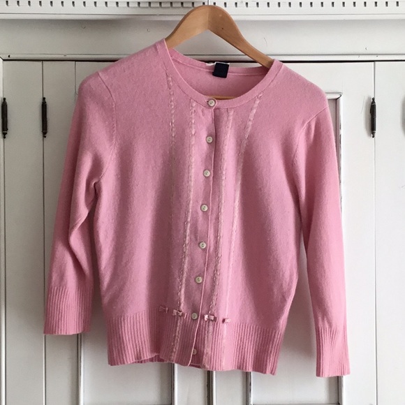 gap pink cardigan